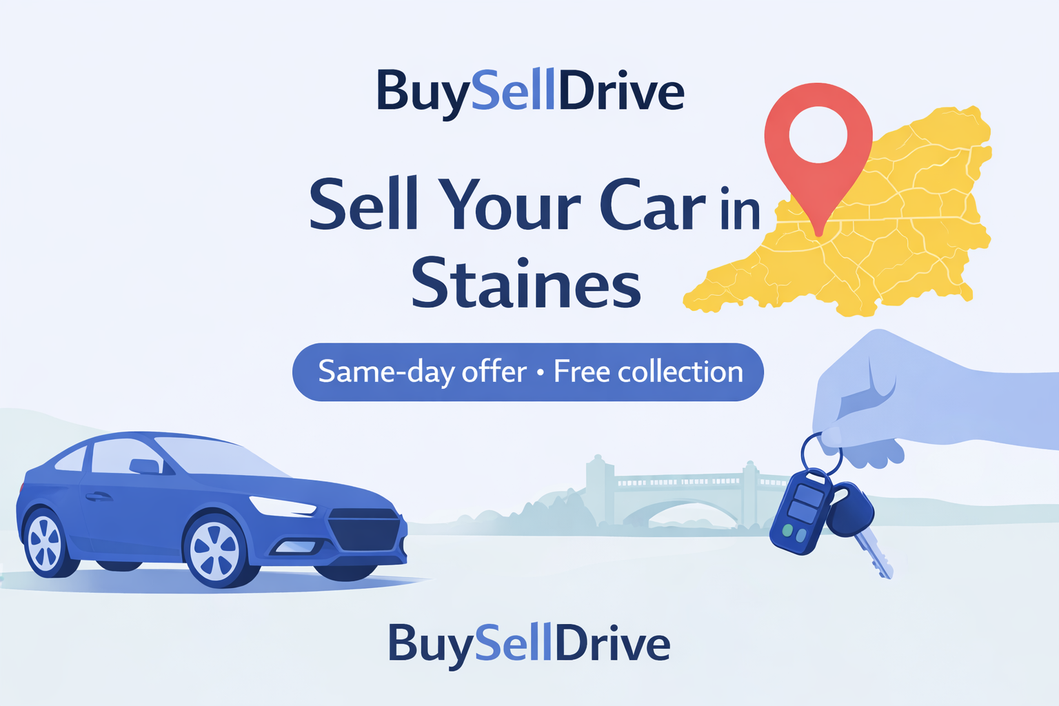 Sell your car in Staines with BuySellDrive
