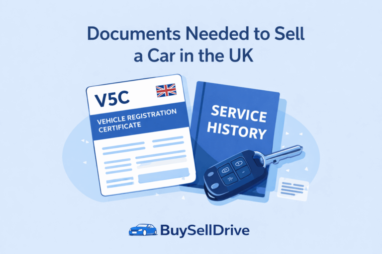 BuySellDrive documents needed to see a car in the UK