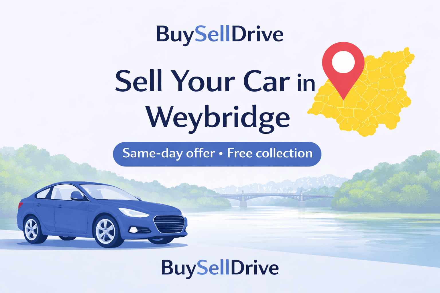 Sell My Car in Weybridge | Free Collection in 24–48h – BuySellDrive