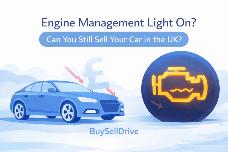 selling your car with a engine management light